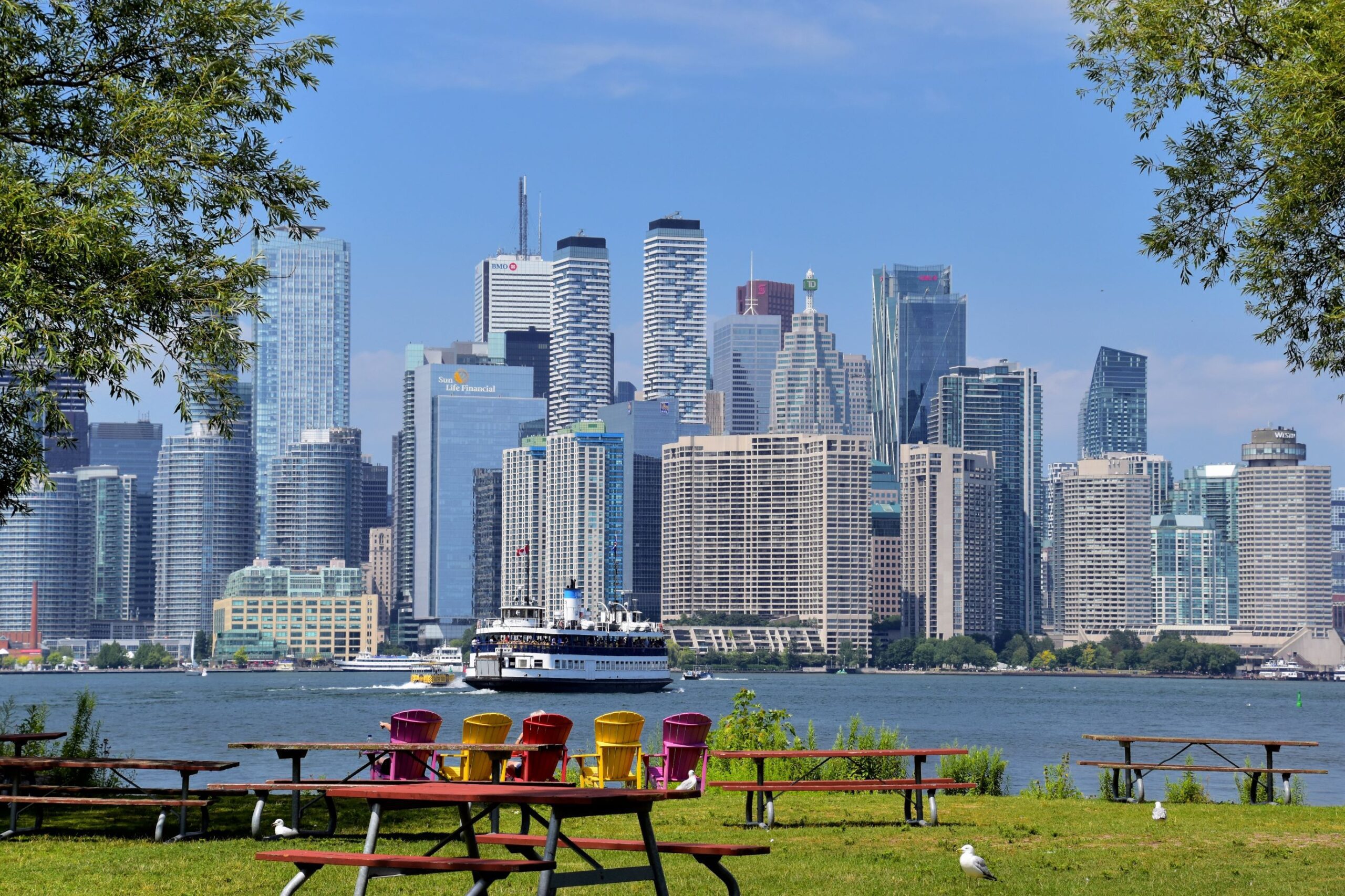 View of the Toronto skyline from Toronto Islands