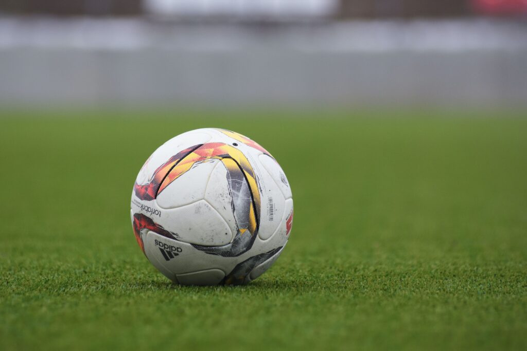 Photo of a soccer ball at BMO Field.