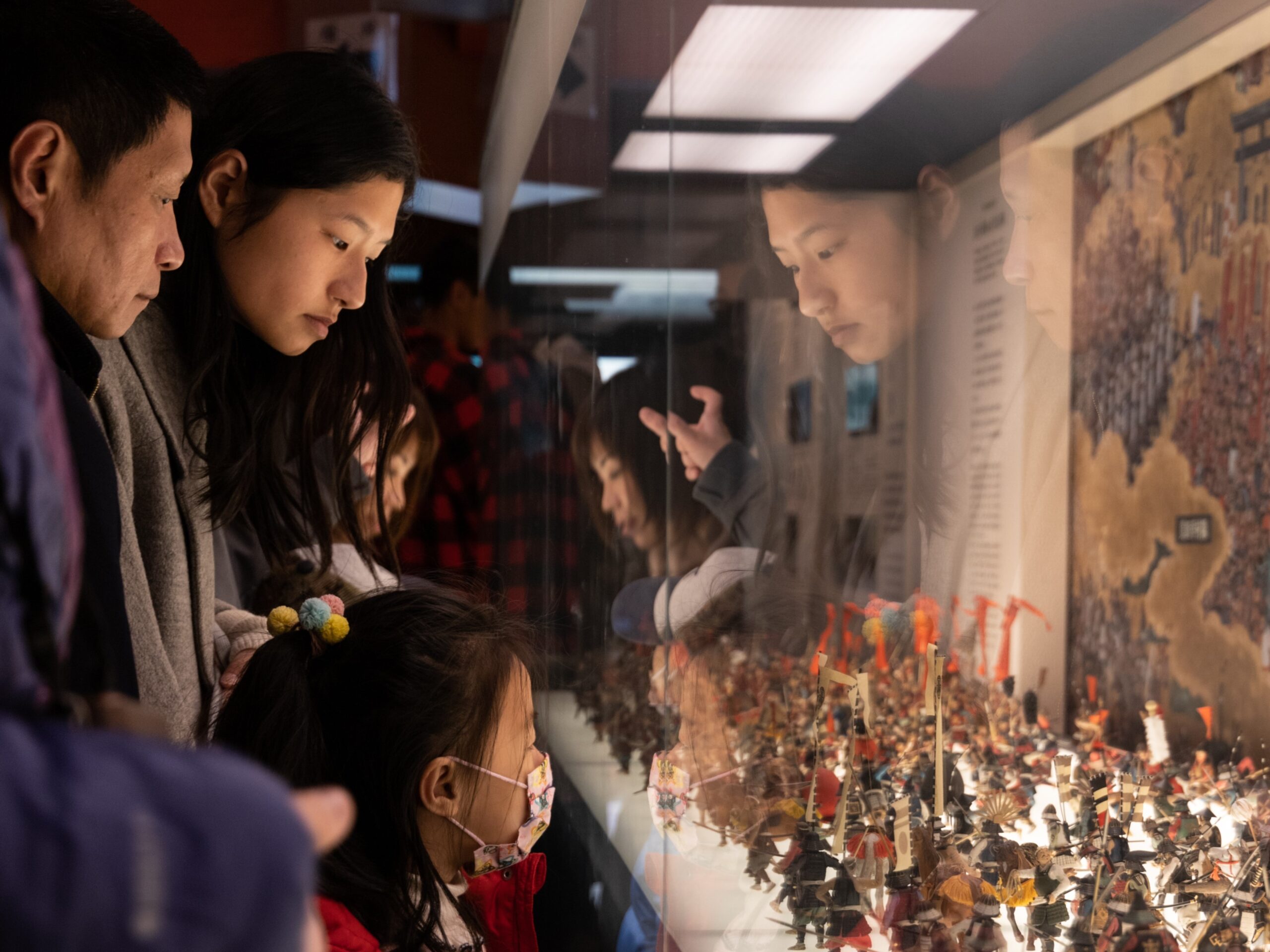 Photo of a family at a museum in Vancouver.