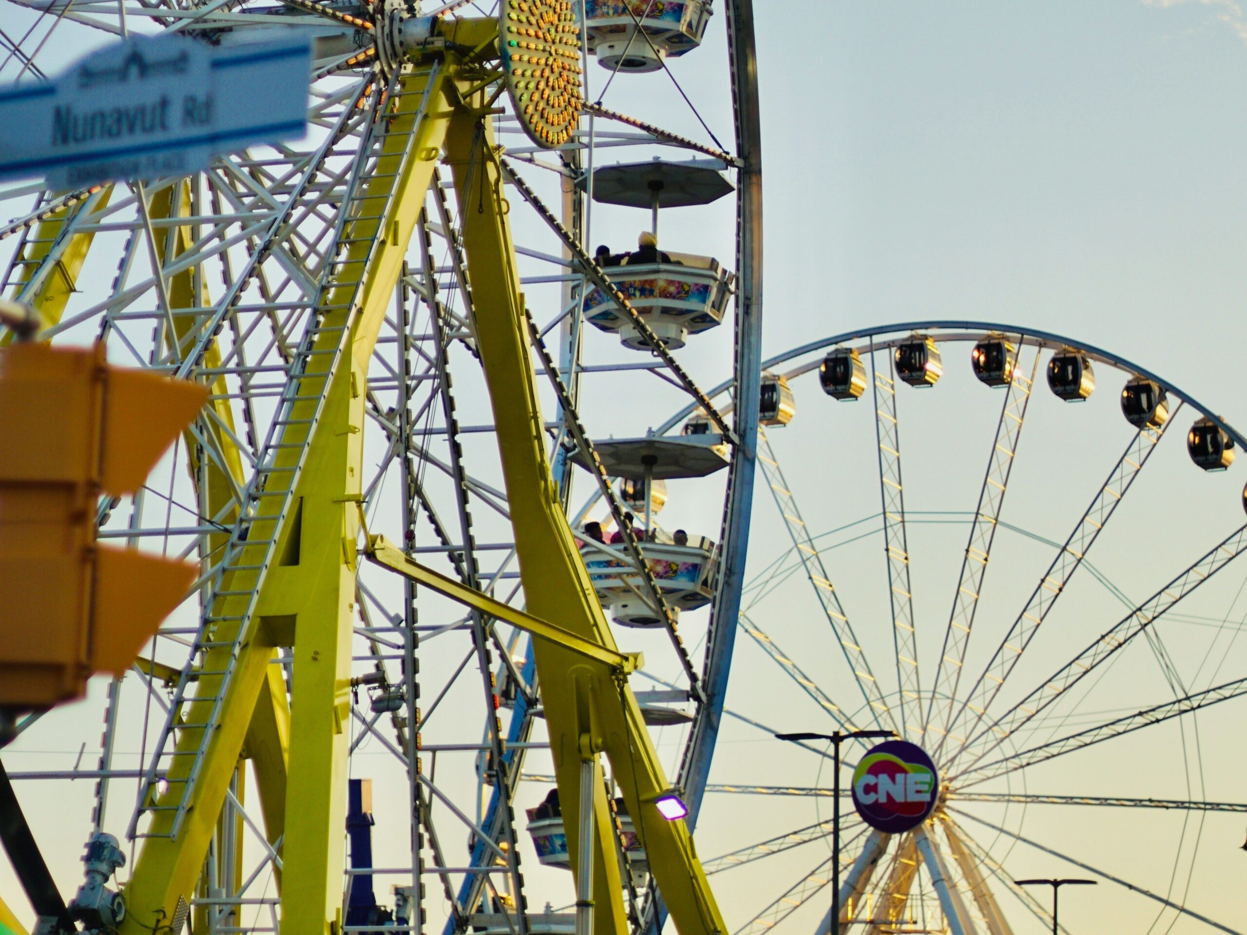 Rides at the CNE in Toronto.