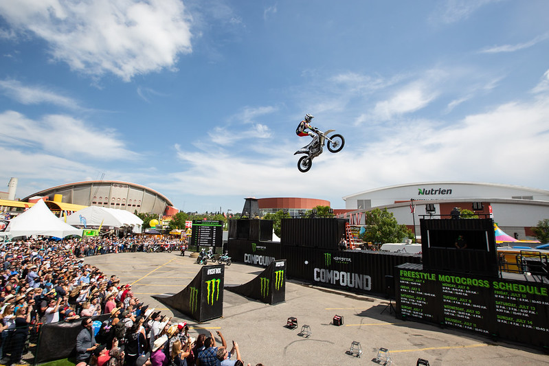 Motorcycle event at the Calgary Stampede